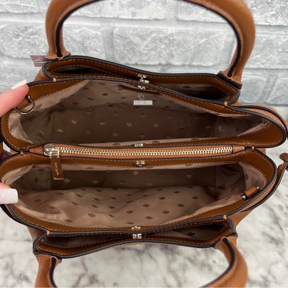 Kate Spade Dumpling Large Satchel In Warm Gingerbread - Picture 9 of 14